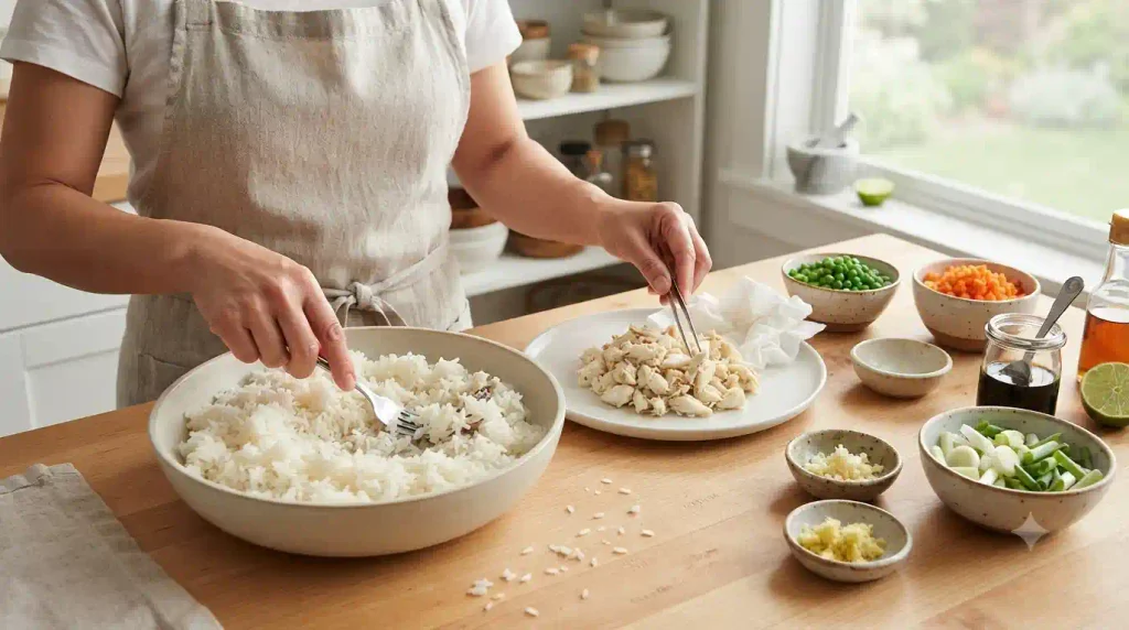 Crab Fried Rice Recipe with Delicate, Fluffy Texture Crab Fried Rice Recipe with Delicate, Fluffy Texture