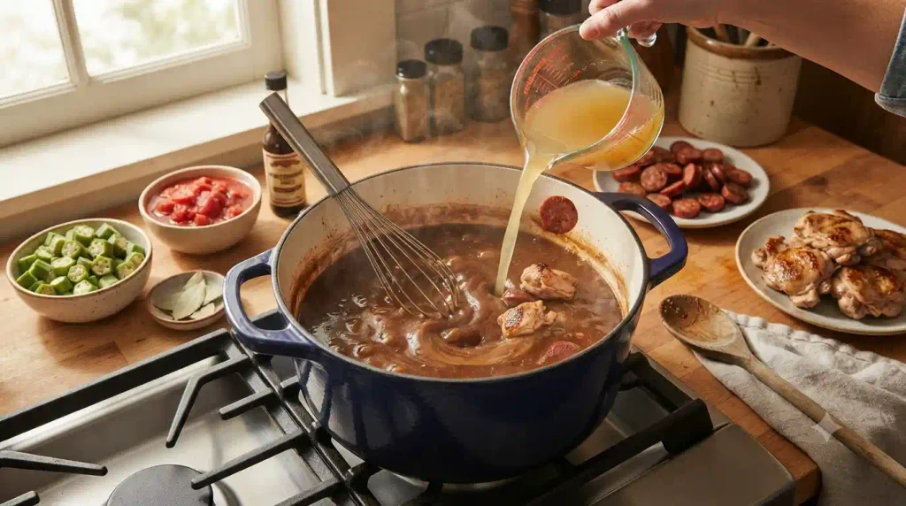 Rich Chicken Sausage Gumbo Recipe That Simmered All Day Rich Chicken Sausage Gumbo Recipe That Simmered All Day