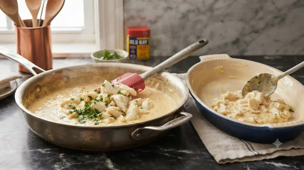 Cheesy Crab Au Gratin Recipe With Steakhouse-Style Flavor Cheesy Crab Au Gratin Recipe With Steakhouse-Style Flavor
