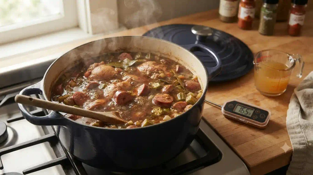 Rich Chicken Sausage Gumbo Recipe That Simmered All Day Rich Chicken Sausage Gumbo Recipe That Simmered All Day
