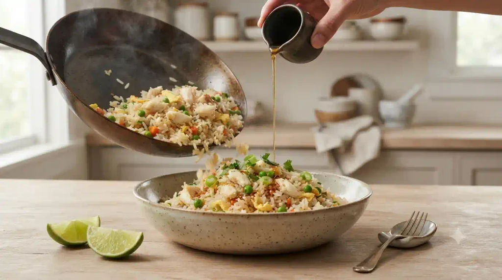 Crab Fried Rice Recipe with Delicate, Fluffy Texture Crab Fried Rice Recipe with Delicate, Fluffy Texture