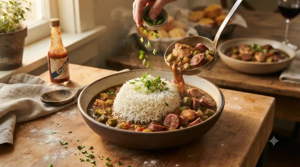 Rich Chicken Sausage Gumbo Recipe That Simmered All Day Rich Chicken Sausage Gumbo Recipe That Simmered All Day