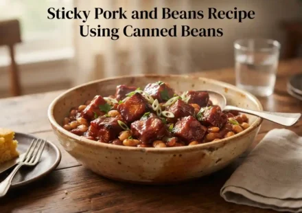 Sticky Pork and Beans Recipe Using Canned Beans