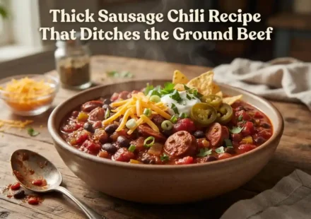 Thick Sausage Chili Recipe That Ditches the Ground Beef
