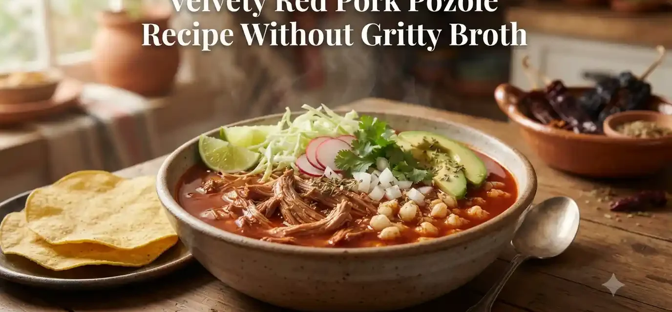 Velvety Red Pork Pozole Recipe Without Gritty Broth