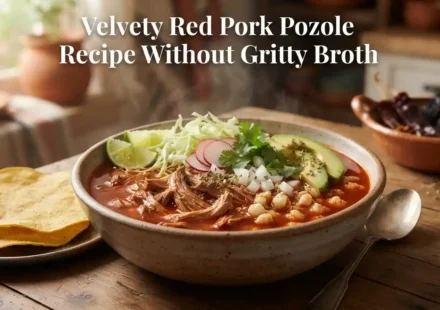 Velvety Red Pork Pozole Recipe Without Gritty Broth
