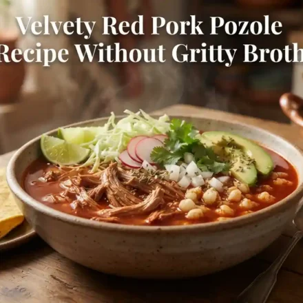 Velvety Red Pork Pozole Recipe Without Gritty Broth