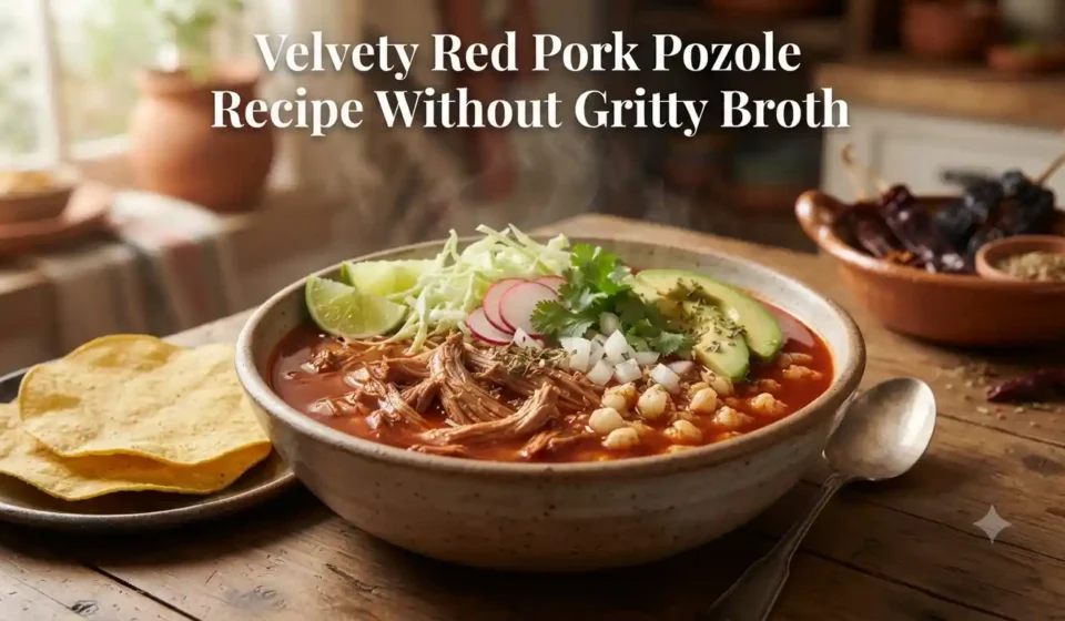 Velvety Red Pork Pozole Recipe Without Gritty Broth