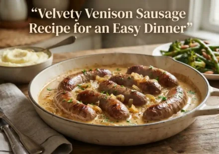 Velvety Venison Sausage Recipe for an Easy Dinner
