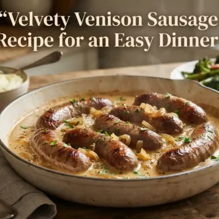Velvety Venison Sausage Recipe for an Easy Dinner