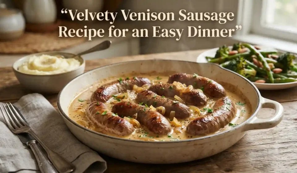 Velvety Venison Sausage Recipe for an Easy Dinner