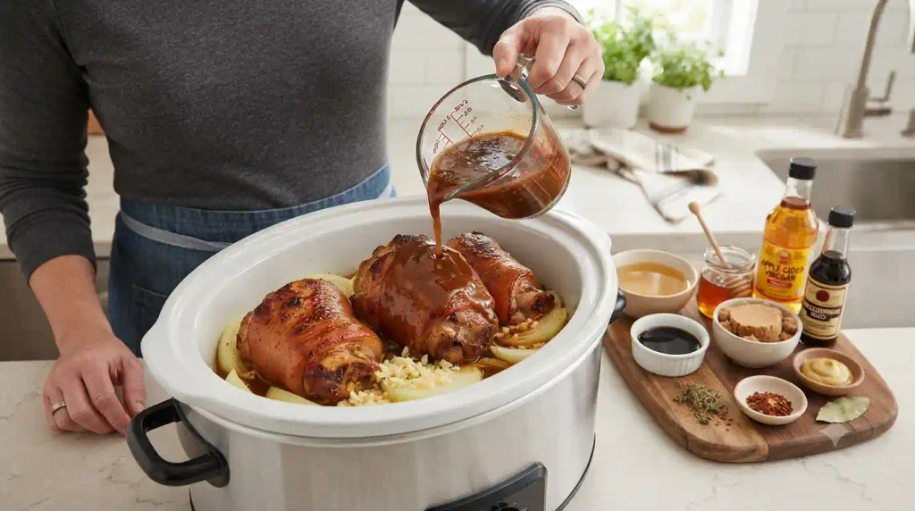 Slow Cooker Pork Hocks Recipe With Sticky, Tender Meat Slow Cooker Pork Hocks Recipe With Sticky, Tender Meat