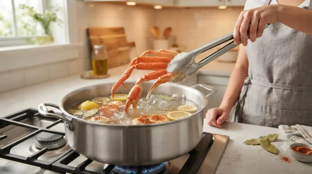 Snow Crab Legs Recipe Boiled to Perfection, Meat Slides Out Snow Crab Legs Recipe Boiled to Perfection, Meat Slides Out