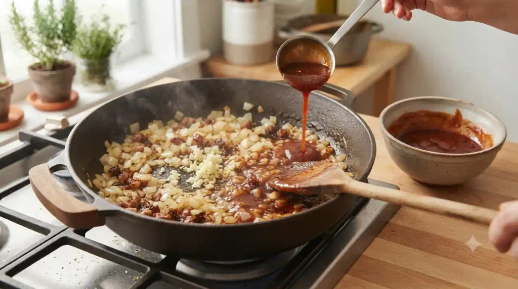 Sticky Pork and Beans Recipe Using Canned Beans Sticky Pork and Beans Recipe Using Canned Beans