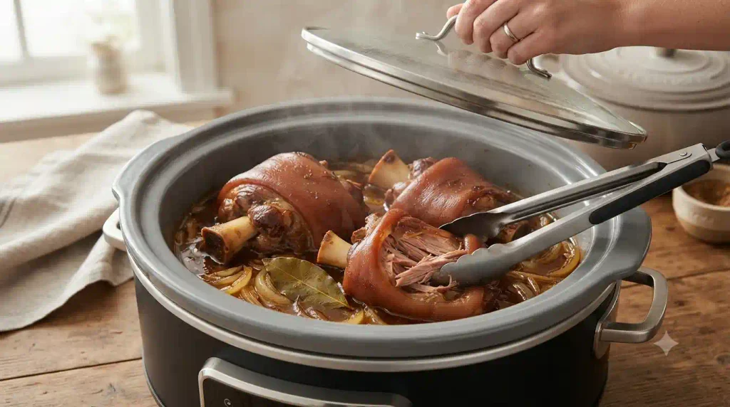 Slow Cooker Pork Hocks Recipe With Sticky, Tender Meat Slow Cooker Pork Hocks Recipe With Sticky, Tender Meat
