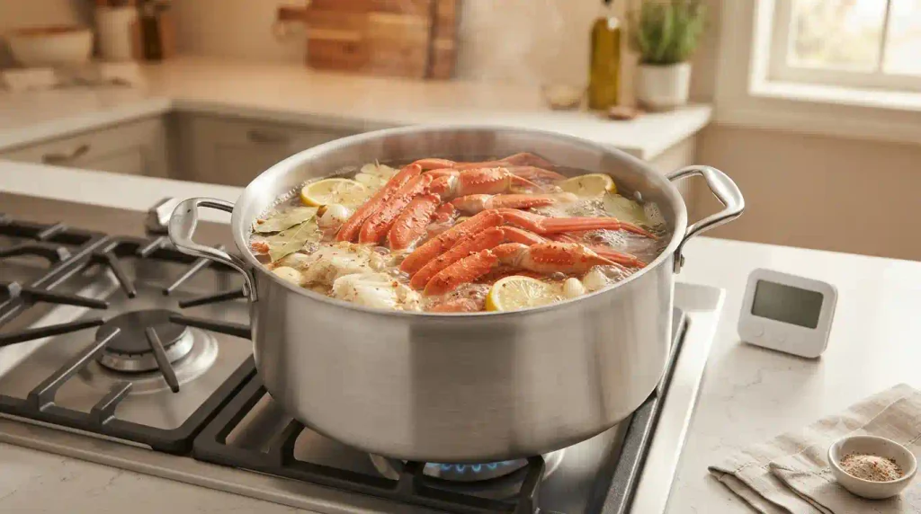Snow Crab Legs Recipe Boiled to Perfection, Meat Slides Out Snow Crab Legs Recipe Boiled to Perfection, Meat Slides Out