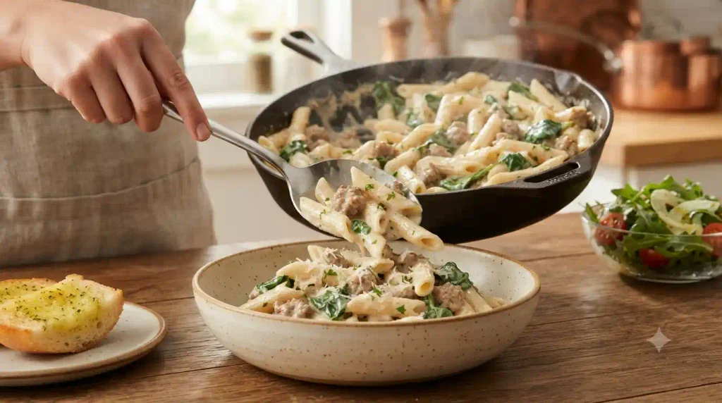 Creamy Sausage Pasta Recipe Without Heavy Cream