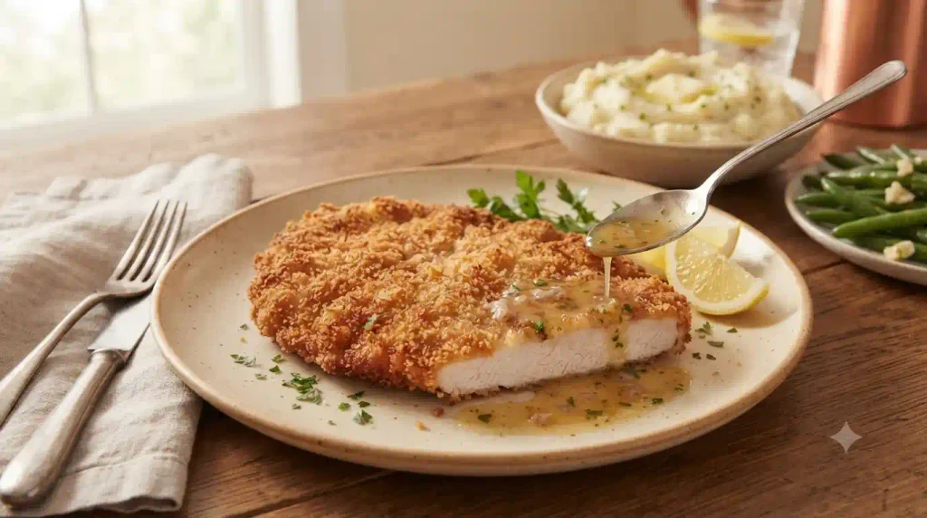 Epic Pork Schnitzel Recipe With a Liquid Gold Pan Sauce Epic Pork Schnitzel Recipe With a Liquid Gold Pan Sauce