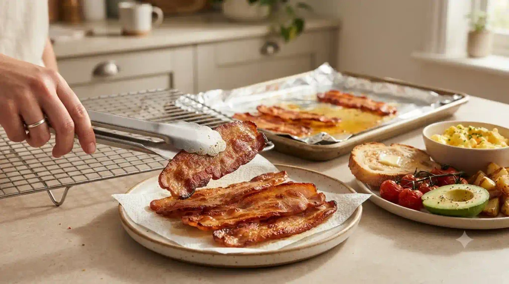 Crispy Pork Rashers Recipe That Cooks Away Excess Fat Crispy Pork Rashers Recipe That Cooks Away Excess Fat